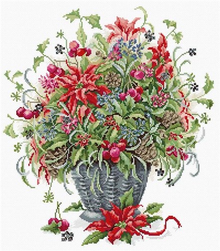 December Bouquet B7002L Counted Cross-Stitch Kit