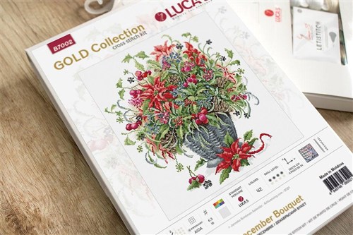December Bouquet B7002L Counted Cross-Stitch Kit