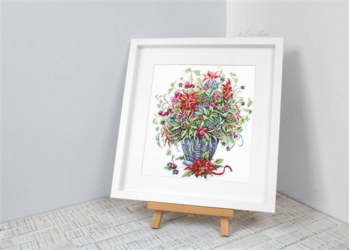 December Bouquet B7002L Counted Cross-Stitch Kit
