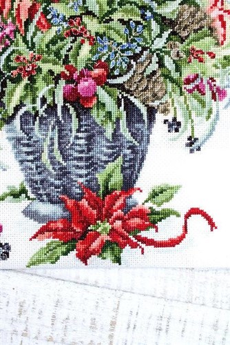 December Bouquet B7002L Counted Cross-Stitch Kit