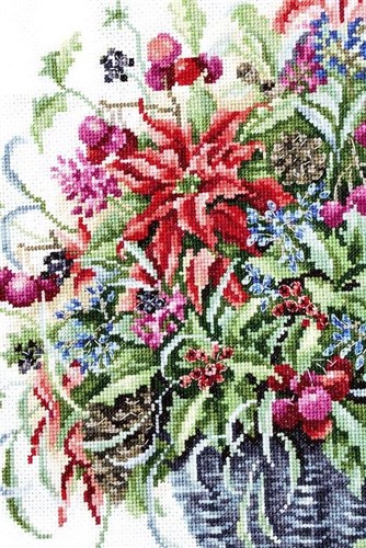 December Bouquet B7002L Counted Cross-Stitch Kit