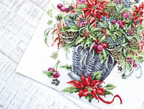 December Bouquet B7002L Counted Cross-Stitch Kit