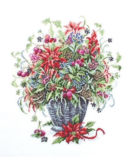 December Bouquet B7002L Counted Cross-Stitch Kit