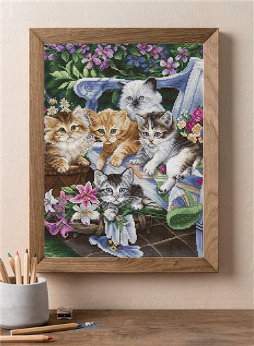 Purfect Gardening Buddies BU5026L Counted Cross-Stitch Kit