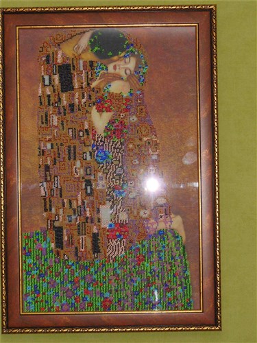 Main Bead Embroidery Kit The kiss AB-073