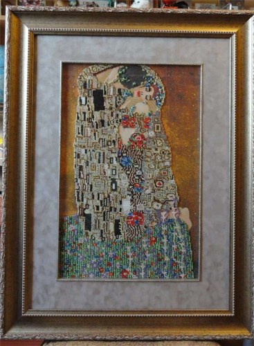 Main Bead Embroidery Kit The kiss AB-073