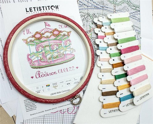 Baby Carousel L8046 Counted Cross Stitch Kit