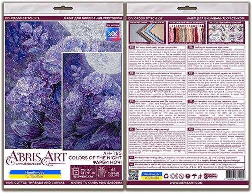 Counted Cross-stitch kit - Colors of the night AH-165