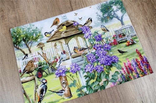 Counted Cross Stitch Kit Bird table  Leti944
