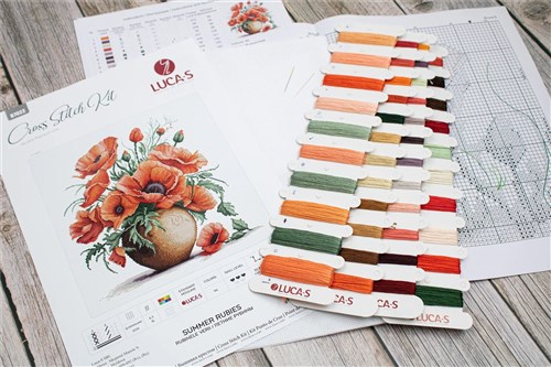 Summer Rubies B7022L Counted Cross-Stitch Kit