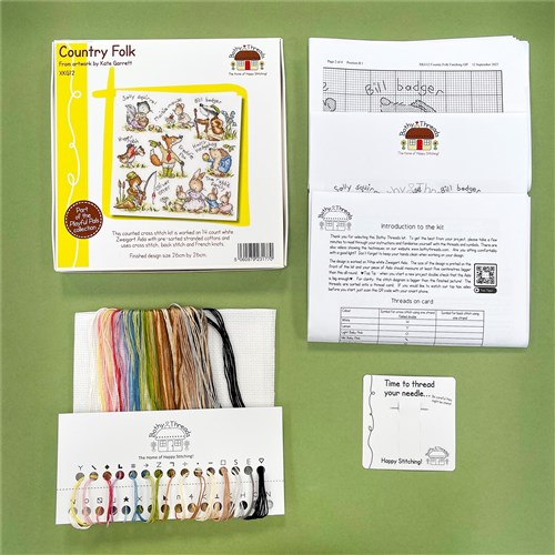 Country Folk XKG12 Counted Cross Stitch Kit
