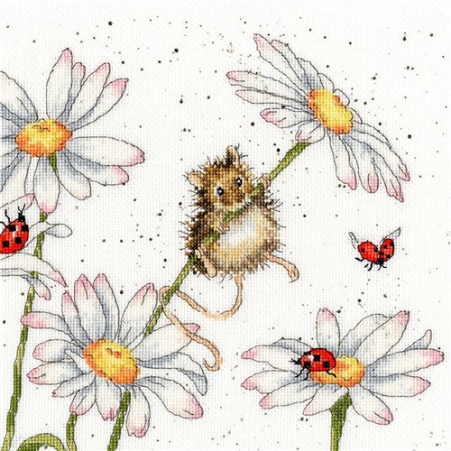 Daisy Mouse XHD80 Counted Cross Stitch Kit