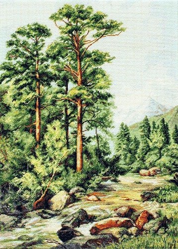 Mountain River B522L Counted Cross-Stitch Kit