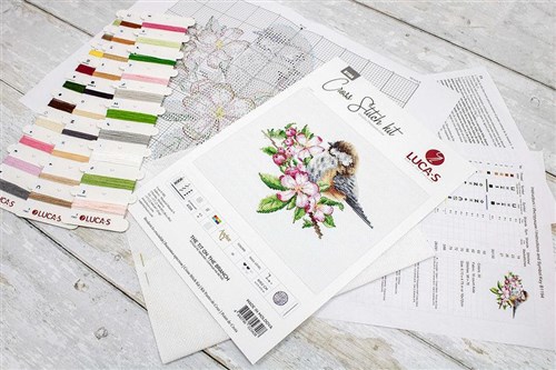 The tit on the branch B1194L Counted Cross-Stitch Kit