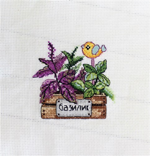 Basil SM-636 Counted Cross Stitch Kit