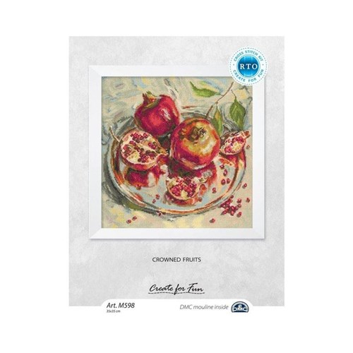 Crowned fruits M598 Counted Cross Stitch Kit