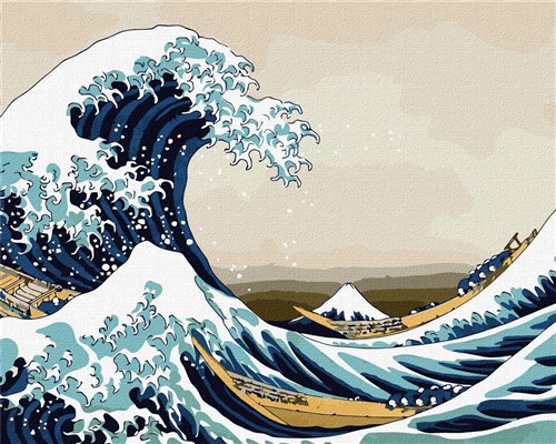 Painting by Numbers kit Big wave in Kanagawa KHO2756