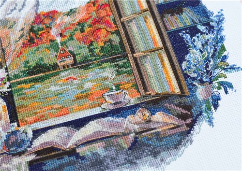 Cross-stitch kits - Tea party by the window AH-199