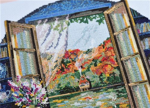 Cross-stitch kits - Tea party by the window AH-199