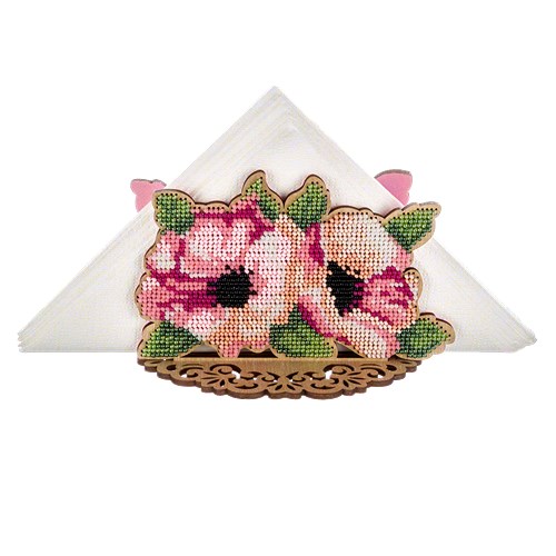 Set for embroidery with beads on wood FLK-247