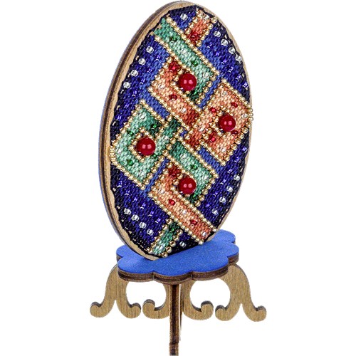 Cross-stitch kit on wood FLW-040