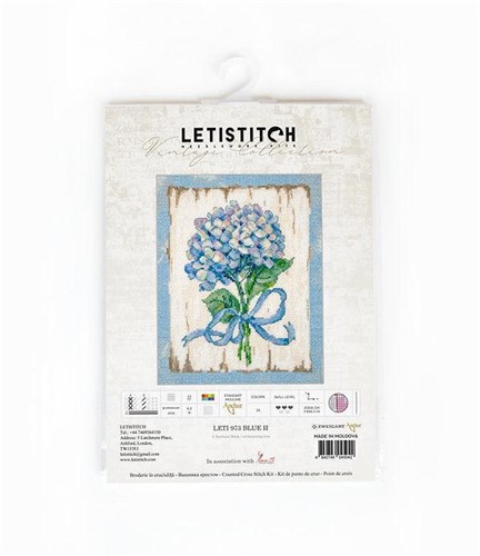 Counted Cross Stitch Kit BLUE II Leti973