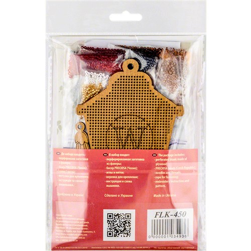 Bead embroidery kit on wood FLK-450