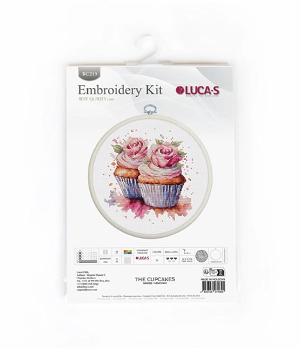 The Cupcakes BC215L Counted Cross-Stitch Kit
