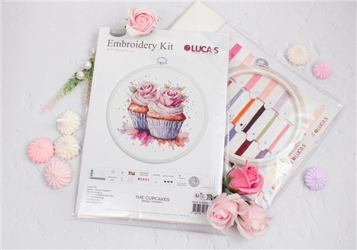 The Cupcakes BC215L Counted Cross-Stitch Kit