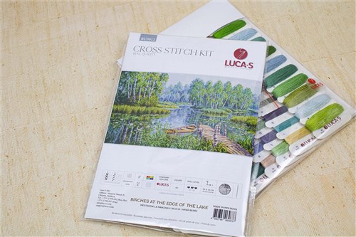 Birches at the edge of the lake BU5012L Counted Cross-Stitch Kit