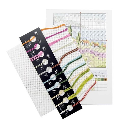 Lavender at the Sea 0-200 Counted Cross-Stitch Kit