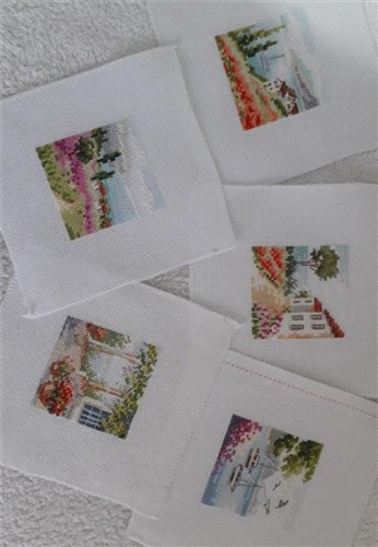 Lavender at the Sea 0-200 Counted Cross-Stitch Kit