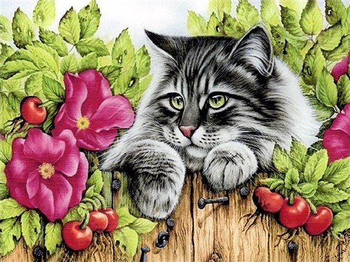 Rose Hedge CS2425 15.8 x 11.8 inches Crafting Spark Diamond Painting Kit