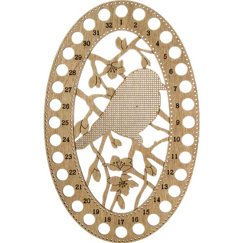 Blank for embroidery with thread on wood FLHW-014