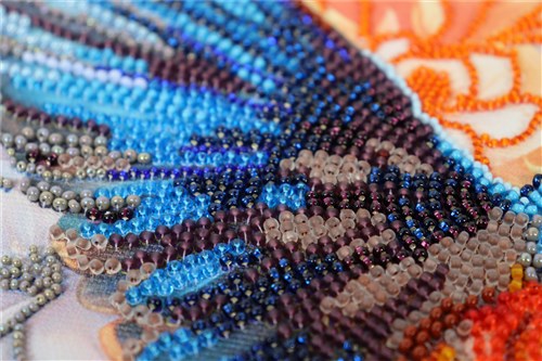 Main Bead Embroidery Kit A colorful flap of a wing AB-901