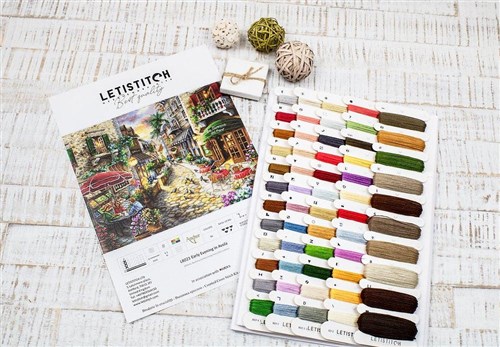 Counted Cross Stitch Kit Early Evening in Avola L8021