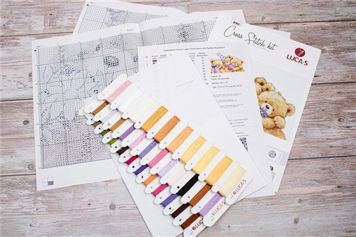 Three Party Bears B1411L Counted Cross-Stitch Kit