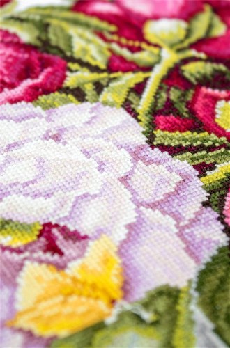 Bouquet with peonies B2354L Counted Cross-Stitch Kit