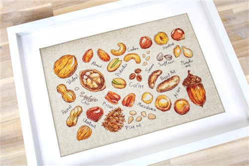 Nuts & seeds B1165L Counted Cross-Stitch Kit