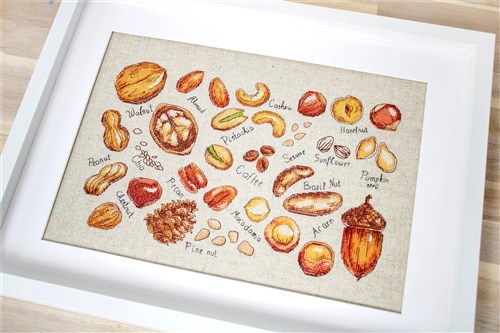 Nuts & seeds B1165L Counted Cross-Stitch Kit