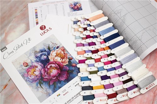 The King of Flowers B7027L Counted Cross-Stitch Kit