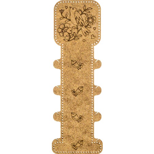 Blank for embroidery with thread on wood FLHW-009