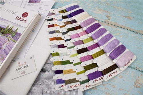 Lavender field BU5008L Counted Cross-Stitch Kit