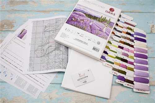 Lavender field BU5008L Counted Cross-Stitch Kit