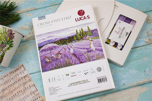 Lavender field BU5008L Counted Cross-Stitch Kit