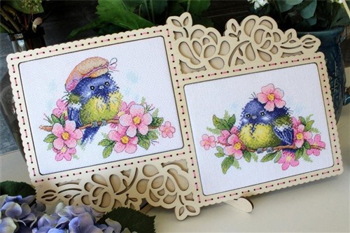 Romantic Bird M-554 / SM-554 Counted Cross Stitch Kit
