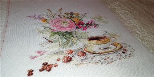 Morning Coffee 5-18 Counted Cross-Stitch Kit