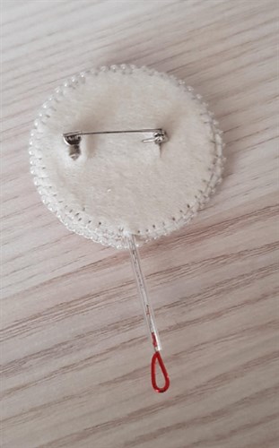 BP-231C Beadwork kit for creating brooch Crystal Art "Lollipop"