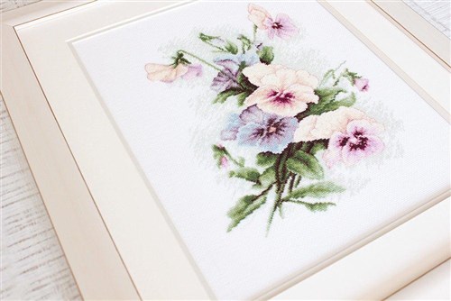 Pansies B2231L Counted Cross-Stitch Kit