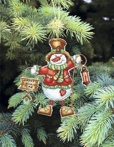 Christmas tree toy. Plastic Canvas Cross-stitch kit T-04C